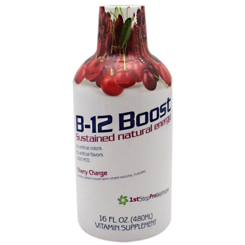 B-12 Boost, Cherry Charge, 16 fl oz (1 pt) 518.40 ml