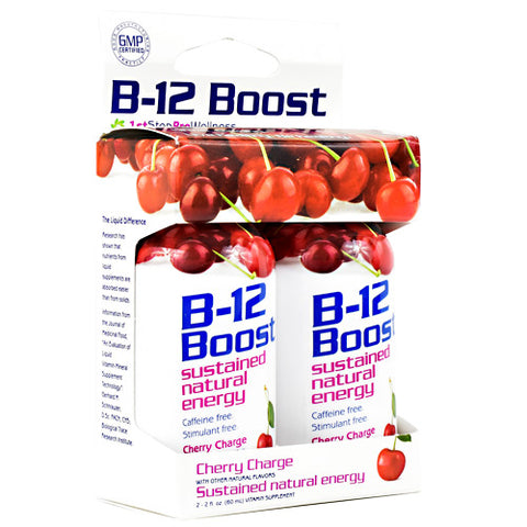 B12 Boost,  Cherry Charge, 2 (2 fl oz)bottles