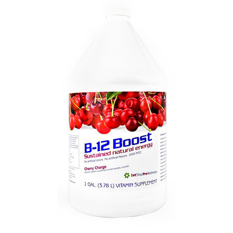 B-12 Boost, Cherry Charge, 1 Gallon (3.78 L)