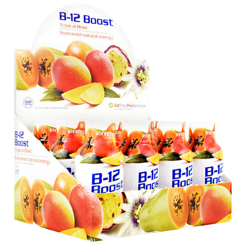 B-12 Boost, Tropical Blast, 12 (2 fl oz)bottles