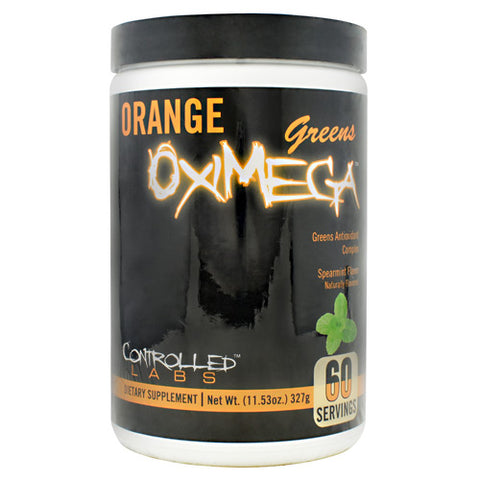 Orange Oximega Greens, Spearmint, 60 Serving (11.53 oz)