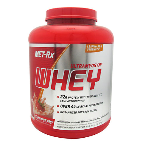 100% Ultramyosyn Whey, Strawberry, 5 lbs (80oz)(2.26kg)