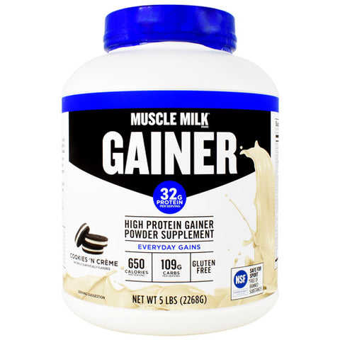 Muscle Milk Gainer, Cookies N' Creme, 5 lbs (2268G)