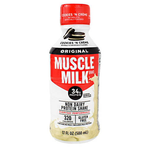 Muscle Milk Rtd, Cookies 'n Creme, 12 (17 fl. oz.) Bottles