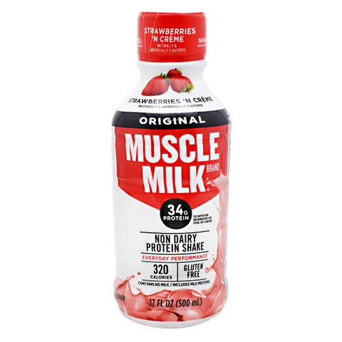 Muscle Milk Rtd, Strawberries 'n Creme, 12 (17 fl. oz.) Bottles