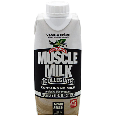 Muscle Milk Collegiate, Vanilla Creme, 12- 11 fl oz shake