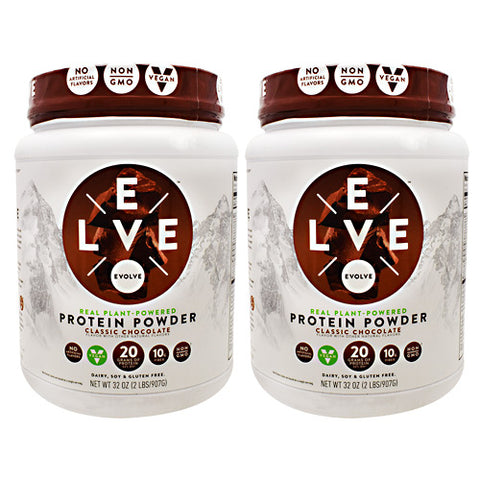 Protein Powder, Classic Chocolate, 2 - 2 lbs (907 g) Containers