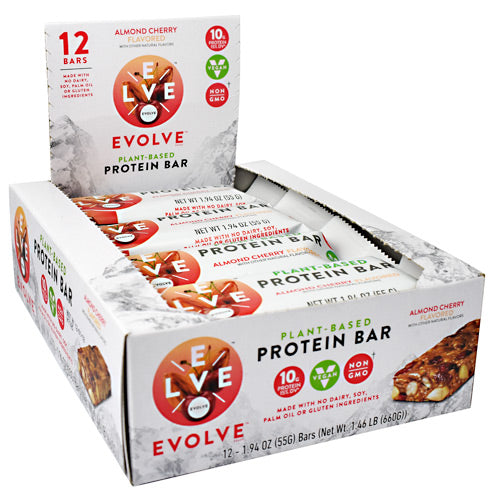 Evolve Bar, Almond Cherry, 12 (1.94oz) Bars