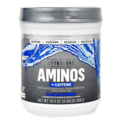 Aminos + Caffeine, Blue Raspberry, 25 Servings