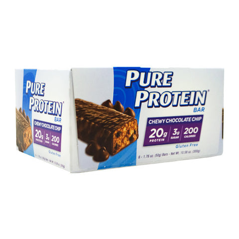 Pure Protein Bar, Chewy Chocolate Chip, 6 (50 g) Bars