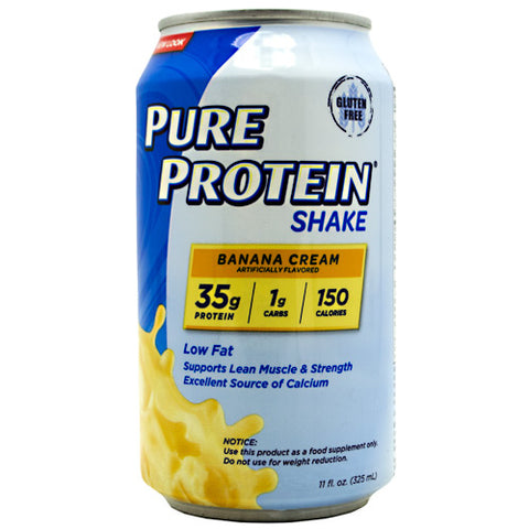 Pure Protein Shake, Banana Cream, 12 (11 fl. oz.) Cans