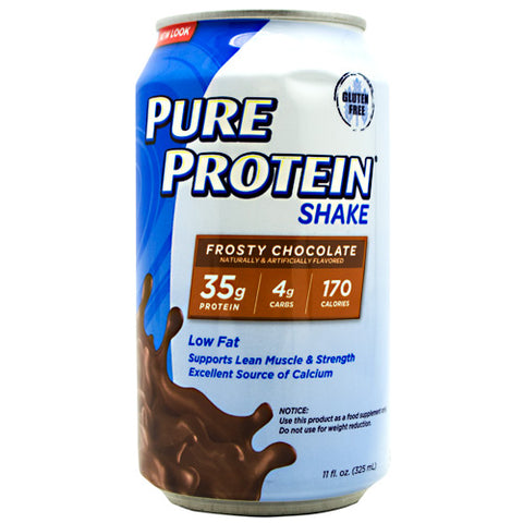 Pure Protein Shake, Frosty Chocolate, 12 (11 fl. oz.) Cans