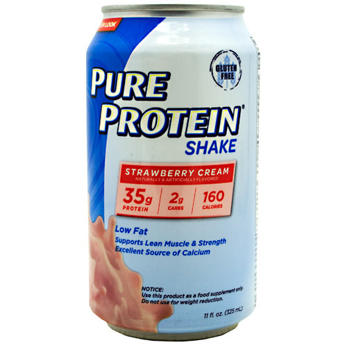 Pure Protein Shake, Strawberry Cream, 12 (11 fl. oz.) Cans