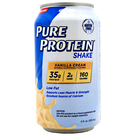 Pure Protein Shake, Vanilla Cream, 12 (11 fl. oz.) Cans