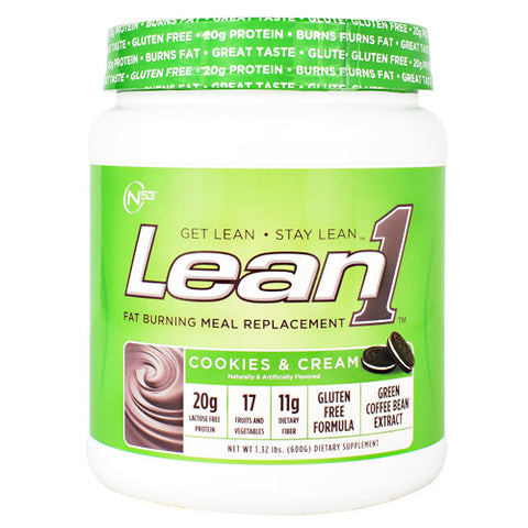 Lean1, Cookies & Cream, 10 Servings (1.32 lb.)