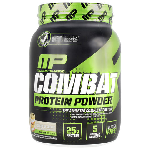 Combat Protein Powder, Cookies 'n' Cream, 2 lbs (907 grams)