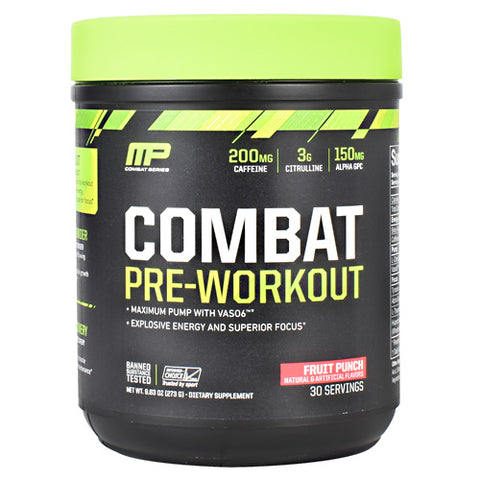 Combat Pre-workout, Fruit Punch, 30 Servings (9.63 oz.)