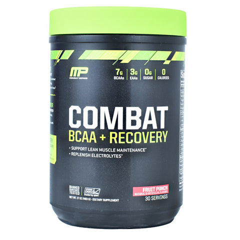 Combat Bcaa + Recovery, Fruit Punch, 30 Servings (17 oz.)