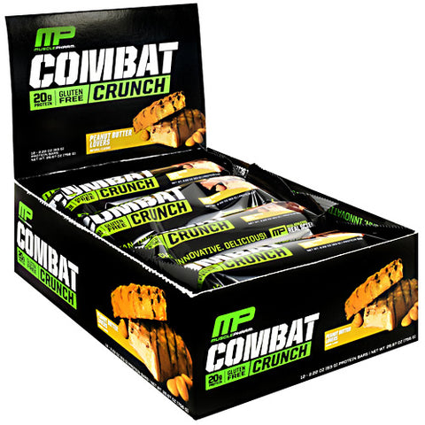 Combat Crunch,  Peanut Butter Lovers, 12 (2.22 oz) Bars