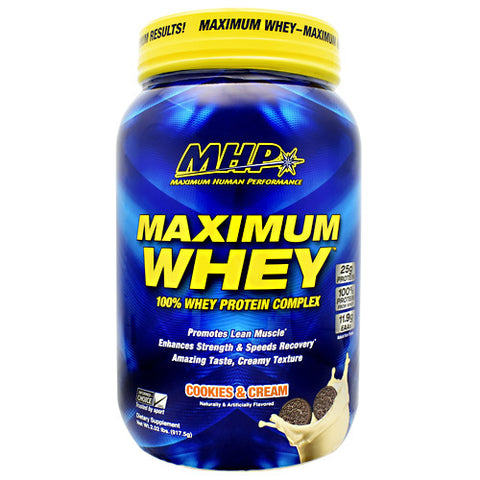 Maximum Whey, Cookies And Cream, 2.02 lbs (917.5g)