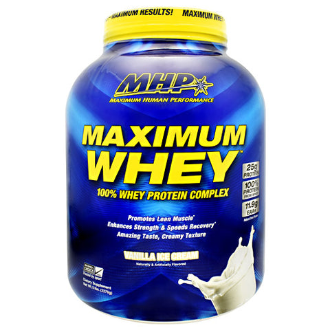 Maximum Whey, Vanilla Ice Cream, 5 lb (2270g)