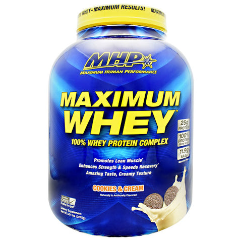 Maximum Whey, Cookies And Cream, 5.01 lb (2275g)