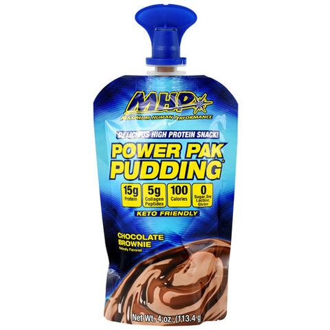 Power Pak Pudding, Chocolate Brownie, 6 (4 oz) Pouches