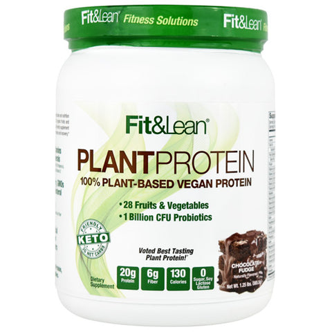 Plant Protein, Chocolate Fudge, 15 Servings (1.25 lbs)