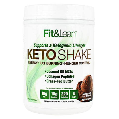 Keto Shake, Chocolate Ice Cream, 14 Servings (21.25 oz)