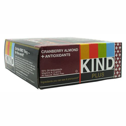 Kind Plus Antioxidants, Cranberry & Almond, 12 - 1.4 oz (40g) Bars