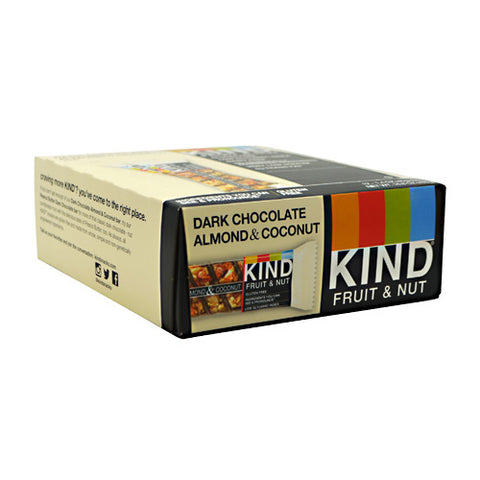 Kind Fruit & Nut, Dark Chocolate Almond & Coconut, 12 - 40g-1.4 oz bars [480g (16.8 oz)]