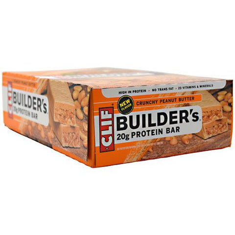 Clif Builder Bar, Crunchy Peanut Butter, 12 - 2.4 oz (68g) Bars