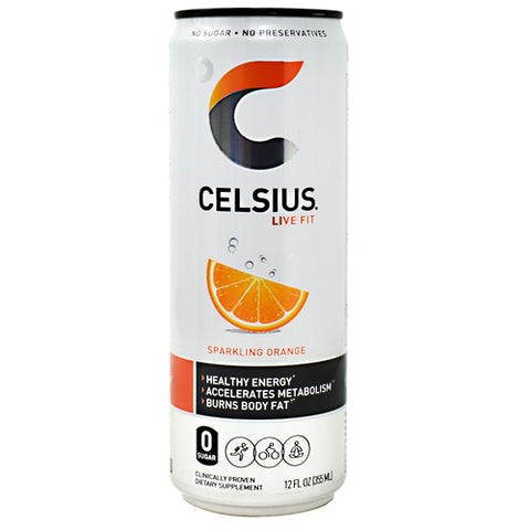 Celsius, Sparkling Orange, 12  (12 fl oz) Cans