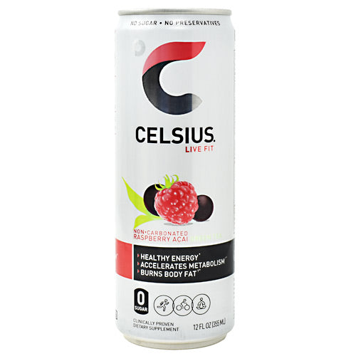 Celsius, Raspberry Acai Green Tea, 12 (12 fl oz) Cans