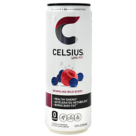 Celsius, Sparkling Wild Berry, 12  (12 fl oz) Cans