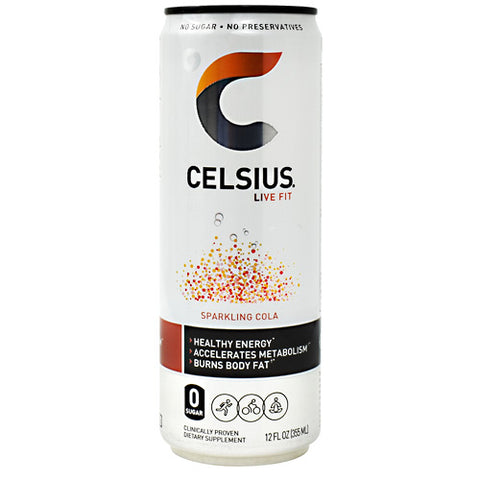 Celsius, Sparkling Cola, 12  (12 fl oz) Cans