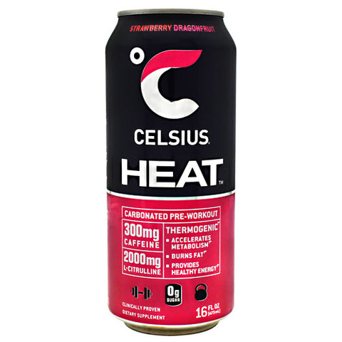 Celsius Heat, Strawberry Dragonfruit, 12 - 16 fl oz (473 ml) Cans