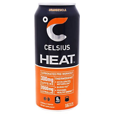 Celsius Heat, Orangesicle, 12 - 16 fl oz (473mL) Cans