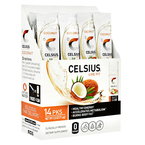 Celsius, Coconut, 14 Packets