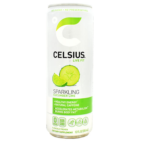 Celsius, Sparkling Cucumber Lime, 12 - 12 fl oz. cans