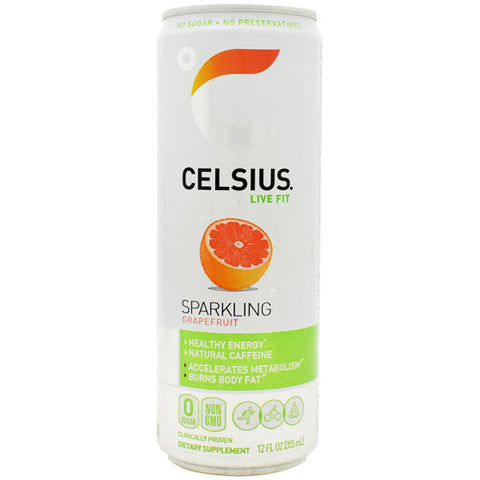 Celsius, Sparkling Grapefruit, 12 - 12 fl oz. cans