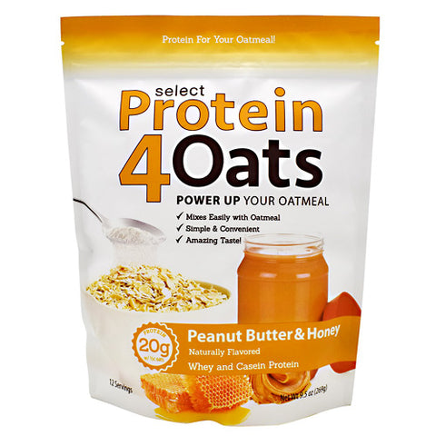 Select Protein4oats, Peanut Butter & Honey, 12 Servings