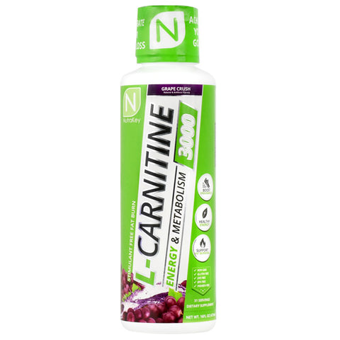 L-carnitine 3000, Grape Crush, 16 FL OZ