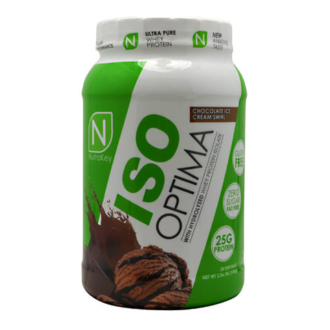 Iso Optima, Chocolate Ice Cream Swirl, 2 lbs