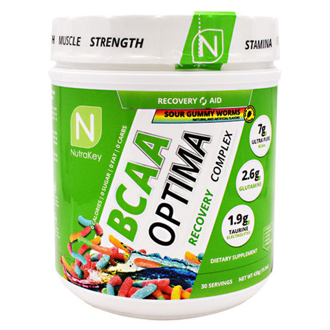 Bcaa Optima, Sour Gummy Worms, 30 Servings (15.5oz.)