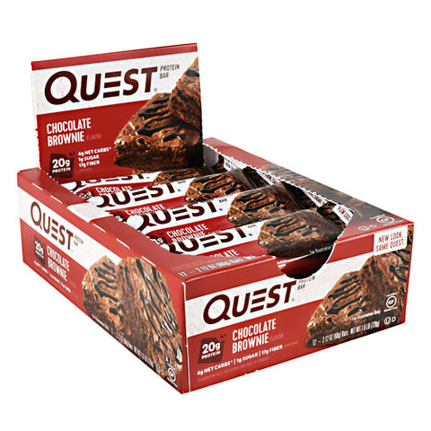 Quest Protein Bar, Chocolate Brownie, 12 (2.12 oz) Bars