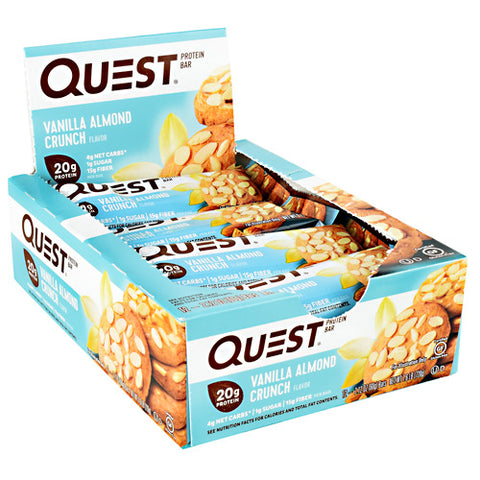 Quest Protein Bar, Vanilla Almond Crunch, 12 (2.12 oz) Bars