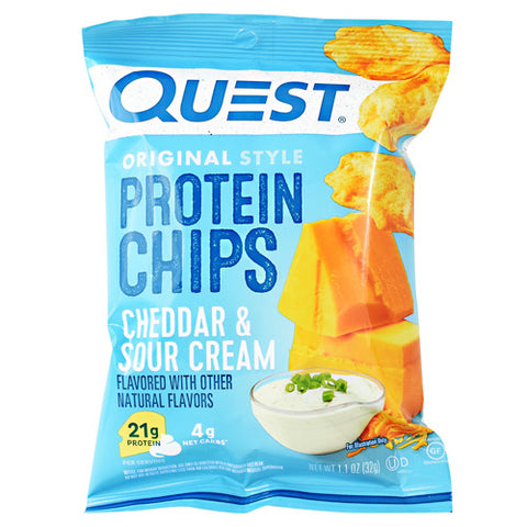 Protein Chips, Cheddar & Sour Cream, 8 (1.1 oz) Bags