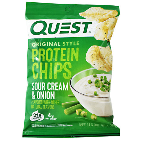 Protein Chips, Sour Cream & Onion, 8 (1.1 oz) Bags