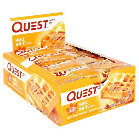 Quest Protein Bar, Maple Waffle, 12 - 2.12oz (60g) Bars